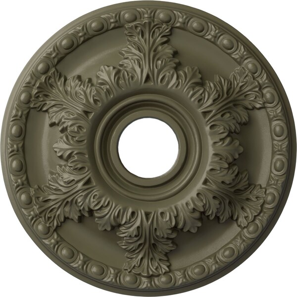 Ekena Millwork Granada Ceiling Medallion (Fits Canopies up to 6 5/8"), 18"OD x 3 1/2"ID x 2 1/2"P, Spartan Stone CM18GASSF - main
